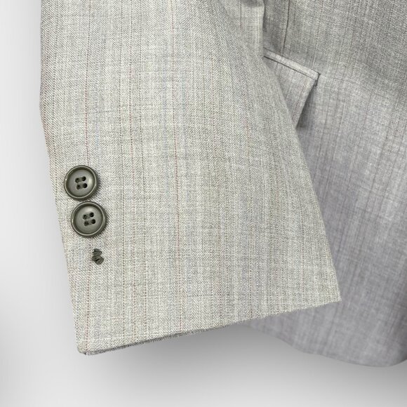 Sid Landen Merit Benchmark Men's 2-Piece Suit‎ Gray 42R Flat Front Pants 38x31 - Picture 12 of 16